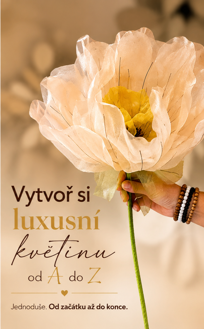 Vytvoř si luxusní květinu od A do Z – online kurz